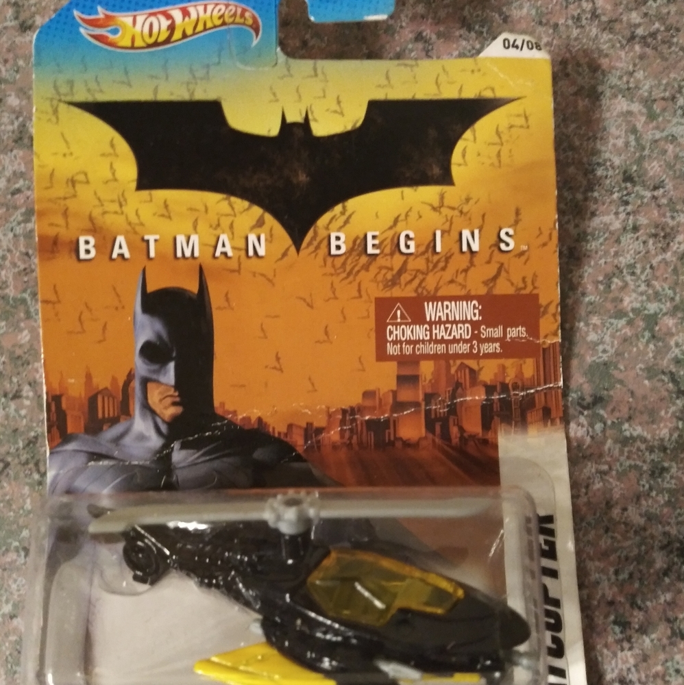 Hotwheel Batcopter from Batman Begins New